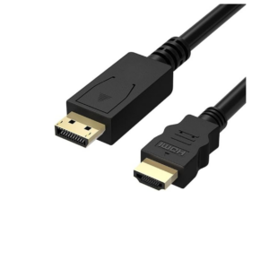 Display port to HDMI 1.8m Cable adapter 4K Ultra HD - black
