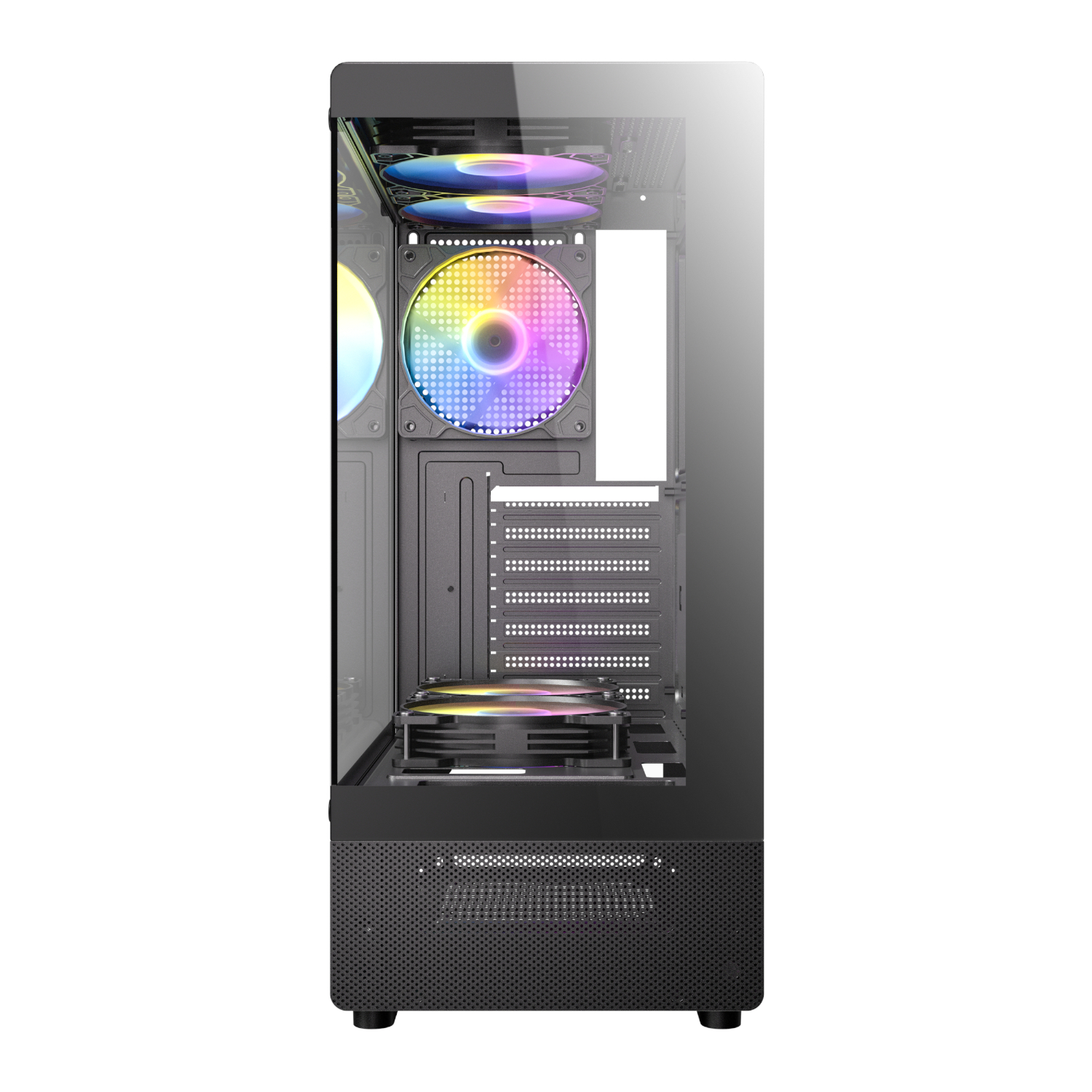 Antec VCX300 ARGB Tempered Glass Black Steel ATX Mid-Tower Desktop Chassis - Image 5