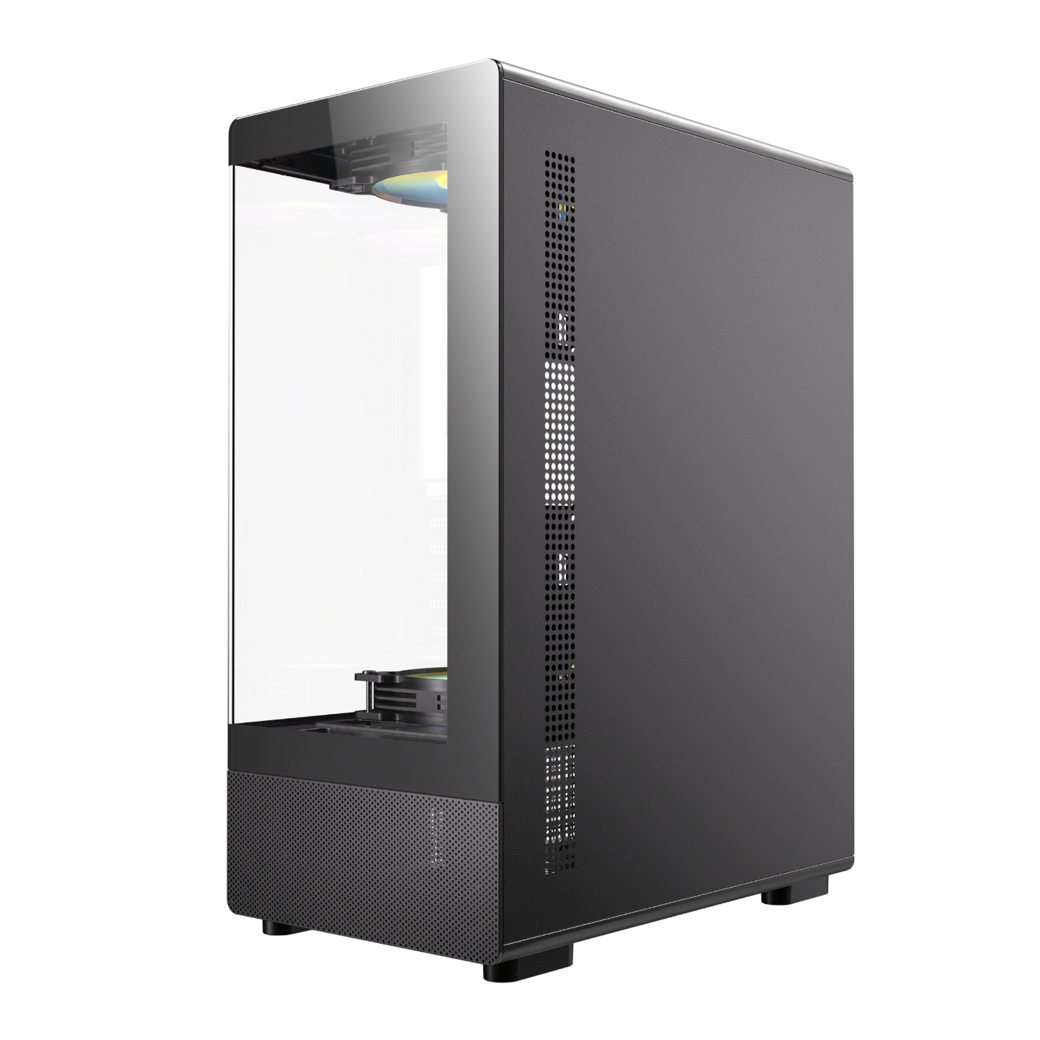 Antec VCX300 ARGB Tempered Glass Black Steel ATX Mid-Tower Desktop Chassis - Image 4