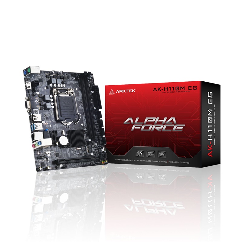 Arktek H110M EG LGA1151 DDR4 Micro-ATX Desktop Motherboard New - Image 2